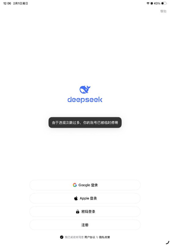 被deepseek禁